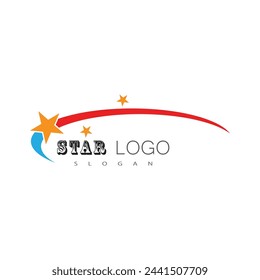 Star logo vector template element symbol design