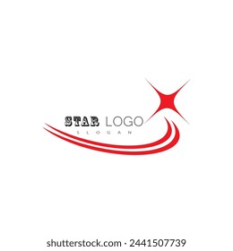 Star logo vector template element symbol design