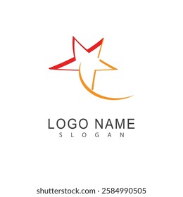 Star logo vector template element symbol design