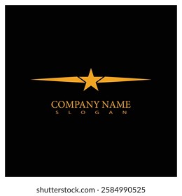 Star logo vector template element symbol design
