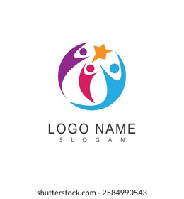 Star logo vector template element symbol design