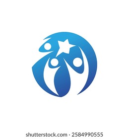 Star logo vector template element symbol design