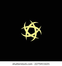 Star logo vector and template icon . Star logo illustration
