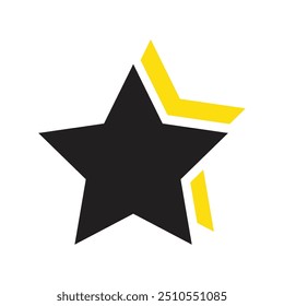 Ícone de modelo do vetor de logotipo de estrela