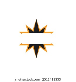 Ícone de modelo do vetor de logotipo de estrela