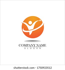 Star logo vector template success symbol