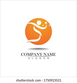 Star logo vector template success symbol