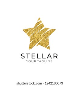 Star logo vector. Universal abstract logo with a star symbol for any business. Star sign - a leader, success and power. Vector illustration eps 10.