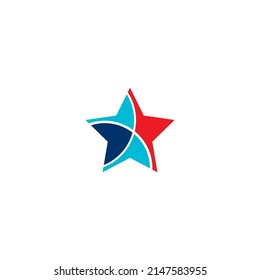 Sterne Logo, Vektorgrafik, Design-Vorlage für Illustrationen.