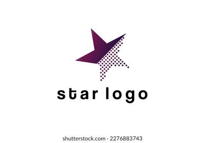 star logo .with a half formed combination of several circles. nice logo vector for logos