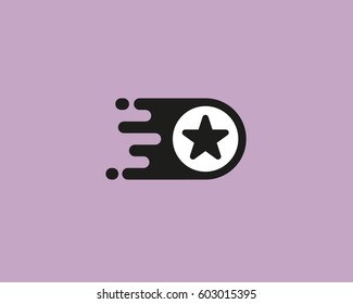 Star logotype. Leader vector logo design. 