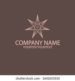 Star logotype. Vector luxury logo