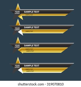 Star lower third banner bar name screen broadcast