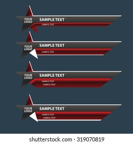 Star lower third banner bar name screen broadcast
