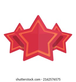 Star loyalty program icon cartoon vector. Customer card. Gift client