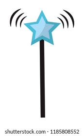 star magic wand stick style