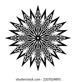 Star. Magical Sacred geometry . Vector Mandala