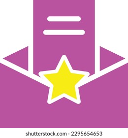 star mail email letter message Flat