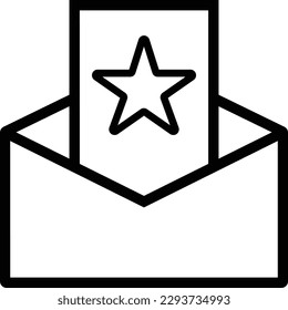 star mail email message letter Outline