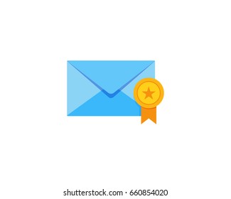 Star Mail Icon Logo Design Element