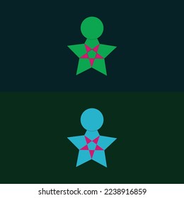 plantilla de icono de diseño de logotipo de estrella