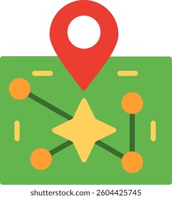 Star Map Flat Illustration Vector Design