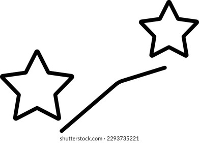 star map location pin direction Outline