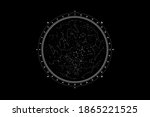 Star map vector print. Astronomic background