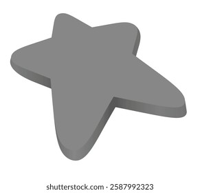 Star   mark sign 3D. vector