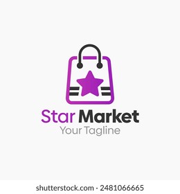 Star Market Logo Vector Template Design. Good for Business, Start up, Agency, and Organization