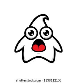 Star Mascot characters illustration with amazed face expresion.