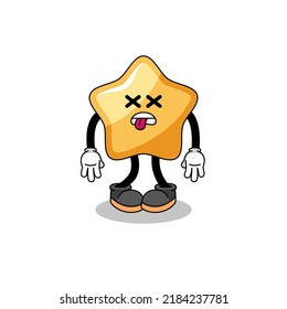 star mascot illustration is dead , character design