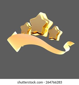 Star medal award vector