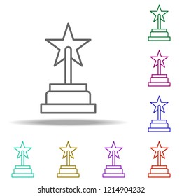 star medal icon. Elements of awards in multi color style icons. Simple icon for websites, web design, mobile app, info graphics