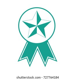 star medal icon vector