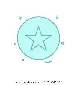 star medal icon vector design
