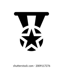 Star medal icon. Vector EPS file.