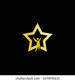 Star Medal Logomark Template Simple Minimalist Logo Vector