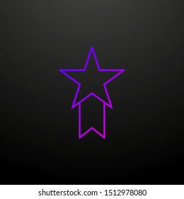 Star medal nolan icon. Elements of succes and awards set. Simple icon for websites, web design, mobile app, info graphics