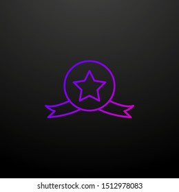 Star medal nolan icon. Elements of succes and awards set. Simple icon for websites, web design, mobile app, info graphics