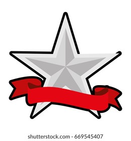 Star medal shape