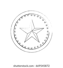 Star medal shape
