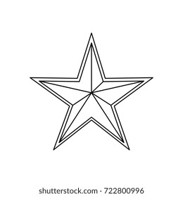 Star medal shape