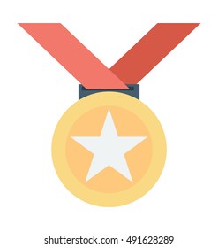 Star Medal Vector Icon 