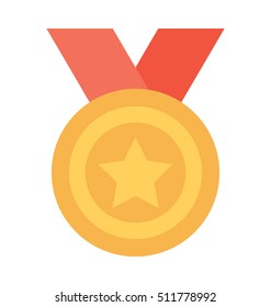 Star Medal Vector Icon 