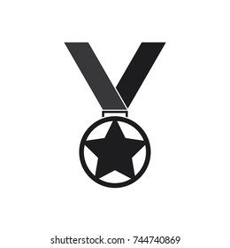 star medal vector icon, medal icon