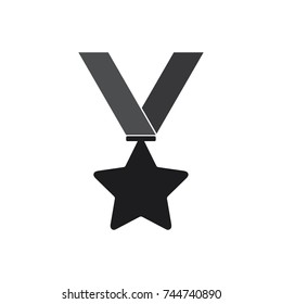 star medal vector icon, medal icon