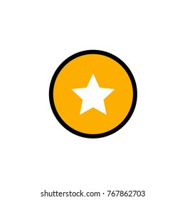 star medal vector icon