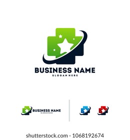 Star Medical logo template vector, Elite Health logo designs