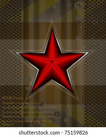 Star -military background vector illustration